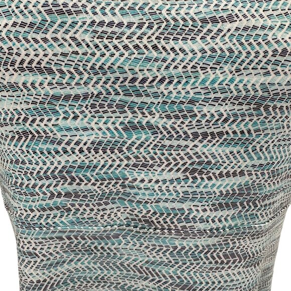 MPG Mondetta Womens Performance Gear Blue Chevron Print Racerback Athletic Dress - Picture 5 of 10